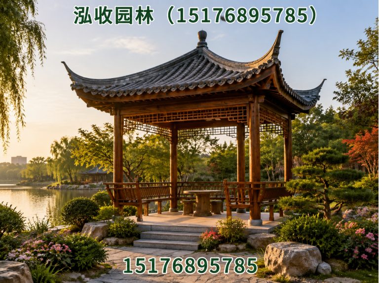 汕尾防腐木凉亭展示图